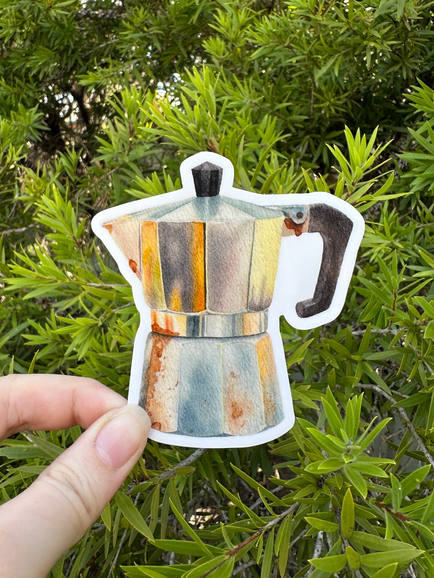 Moka pot vinyl sticker