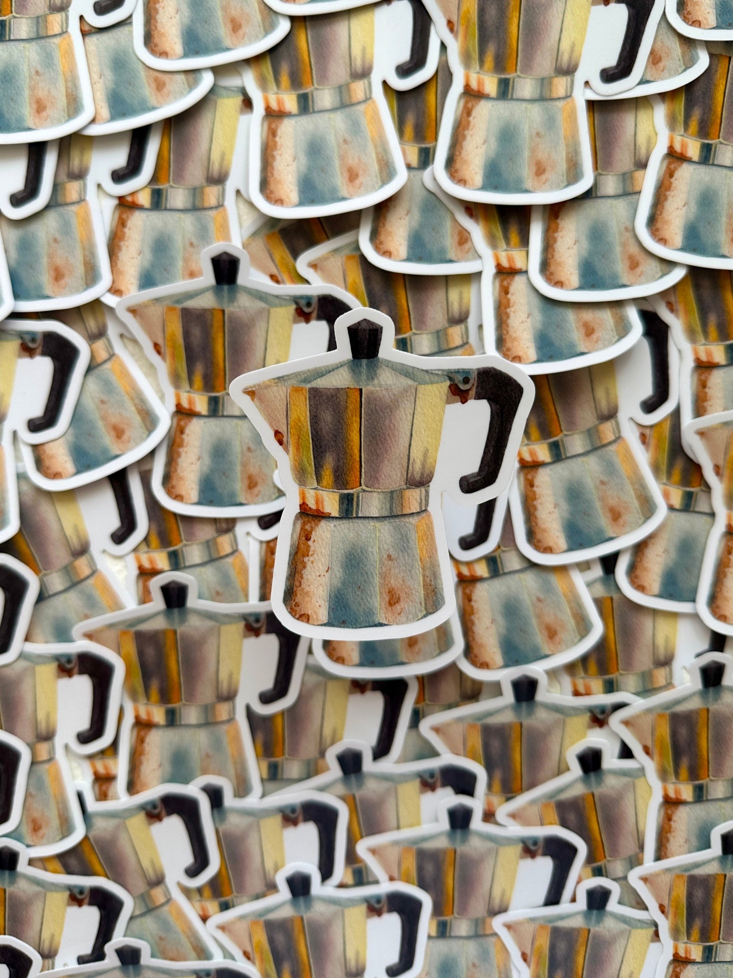 Moka pot vinyl sticker
