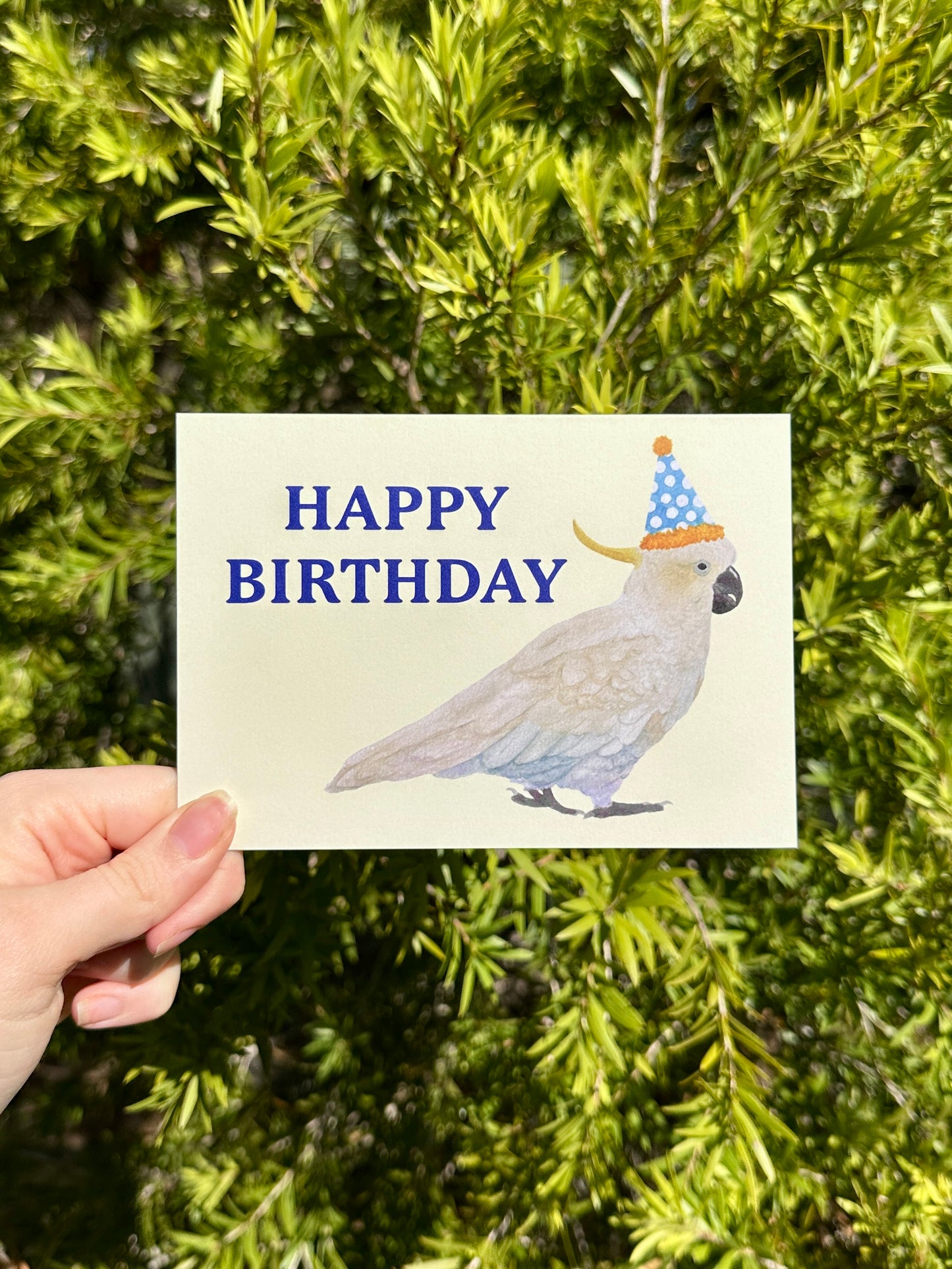 Cockatoo Birthday Card