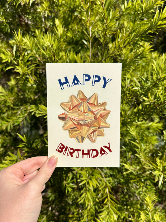 Ribbon Birthday Card